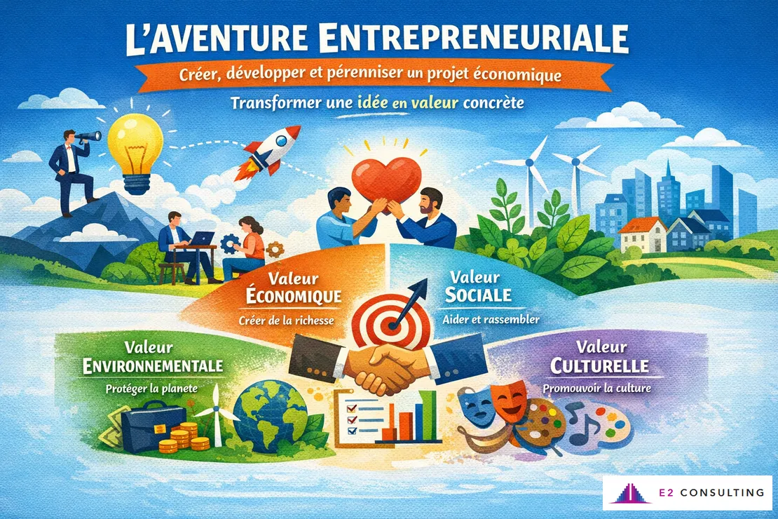 L'aventure entrepreneuriale selon E2 CONSULTING