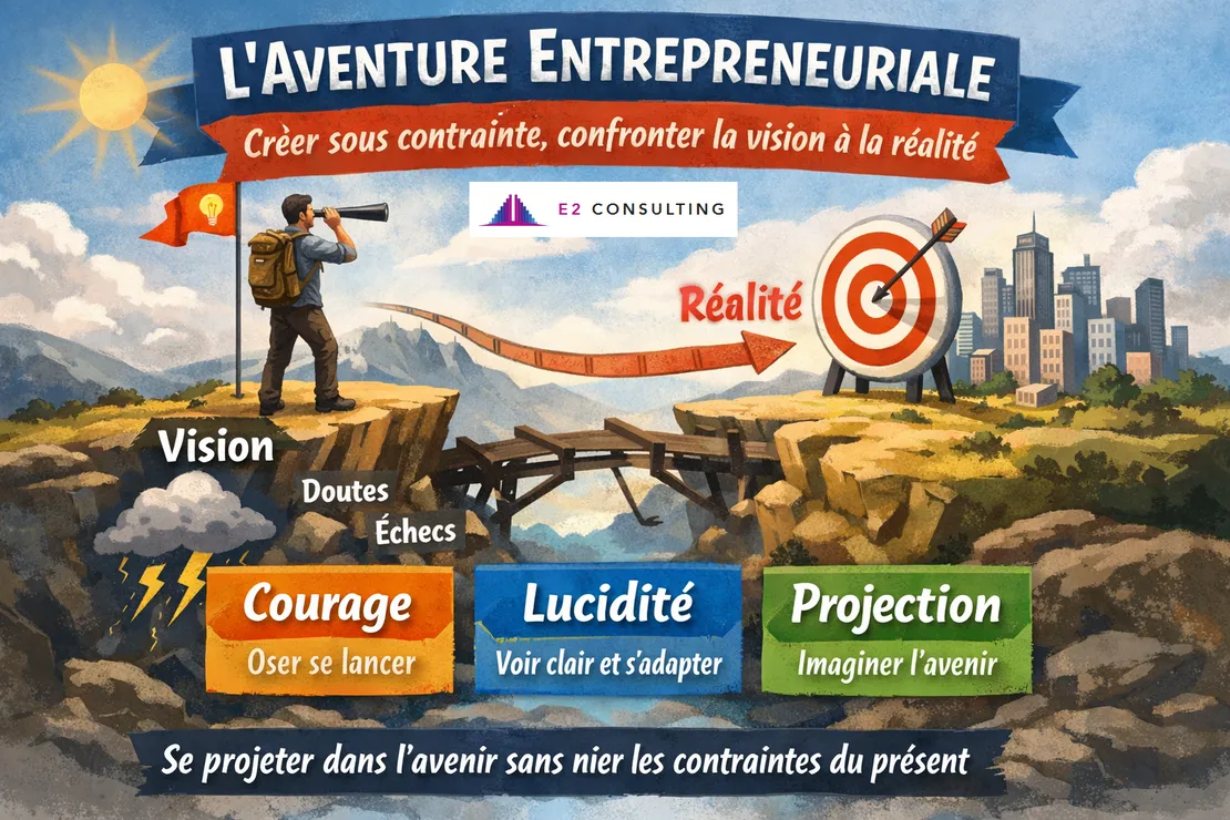 Synthèse de l'aventure entrepreneuriale par E2 CONSULTING